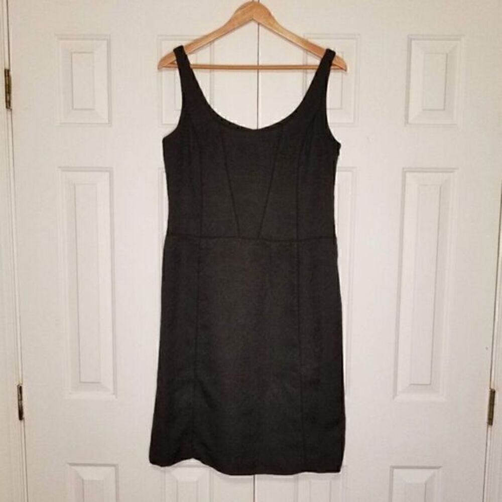 Ann Taylor Classic Black Textured Sheath Dress
